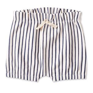 Striped Navy and White Kids Shorts
